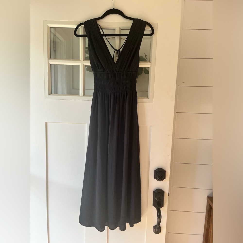 New with tags - Abercrombie & Fitch black maxi dress with back tie